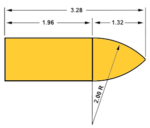 G1 standard projectile reference shape